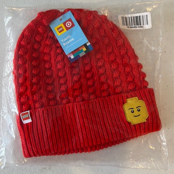 New Lego X Target Red Youth Beanie 